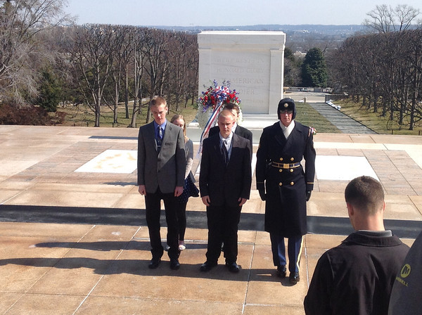 NYLF National Security students honor fallen soldiers at Arlington National Cemetery