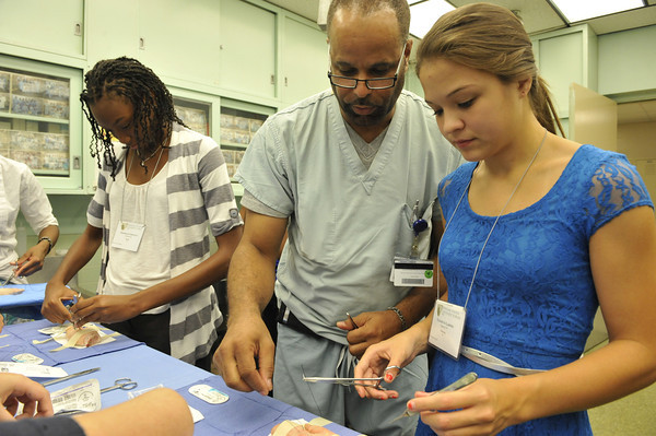 Hands on experience at NYLF Careers in Medicine program participant