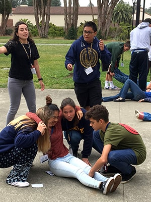 Students participate in a true-to-life simulation and learn real-world skills at NYLF Medicine