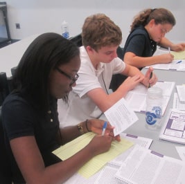 Students work on specialized projects in their chosen STEM strand at NYLF Explore STEM