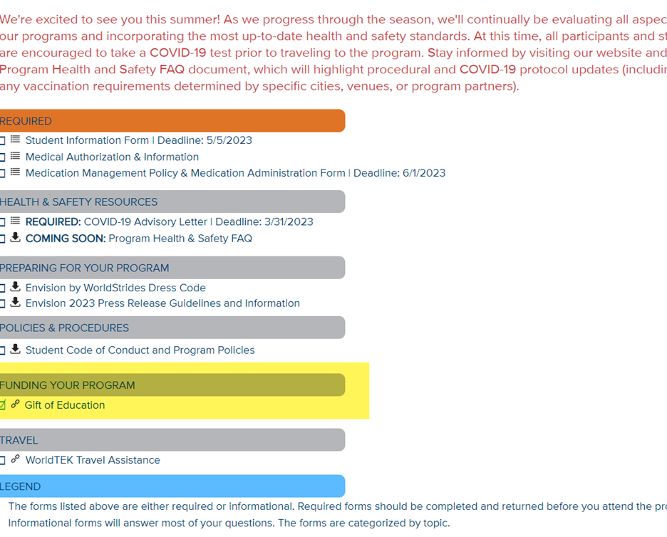 Within Your Portal Funding Your Program