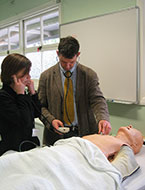 Medicine & Science student engaged in a medical exercise