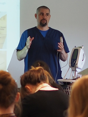 Students hear from a health-care professional at GW Careers in Health Care