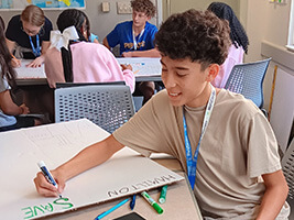 Junior National Young Leaders Conference student participating in a workshop