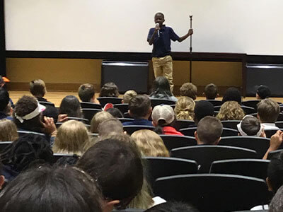 Student speaker at the National Young Scholars Program